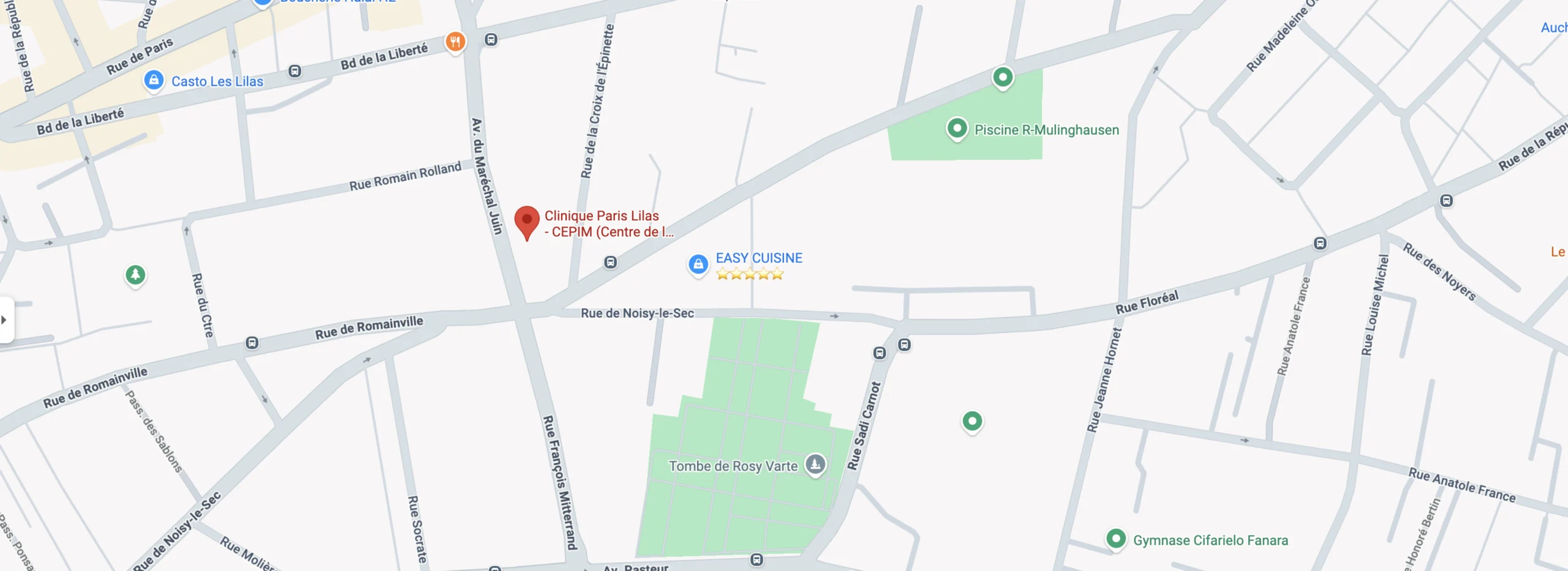 carte Accueil Dr Pierre SAUTET - Chirurgien orthopédiste Seine-Saint-Denis