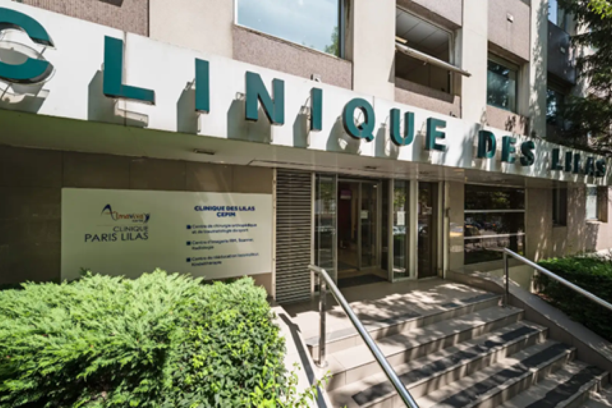 Façade de la Clinique des Lilas, chirurgie orthopédique en Seine-Saint-Denis